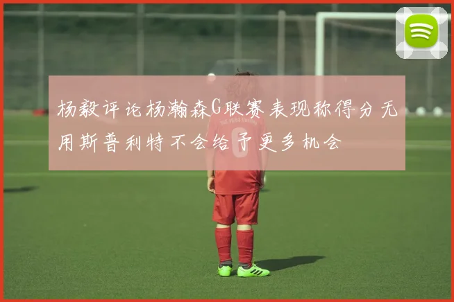 杨毅评论杨瀚森G联赛表现称得分无用斯普利特不会给予更多机会